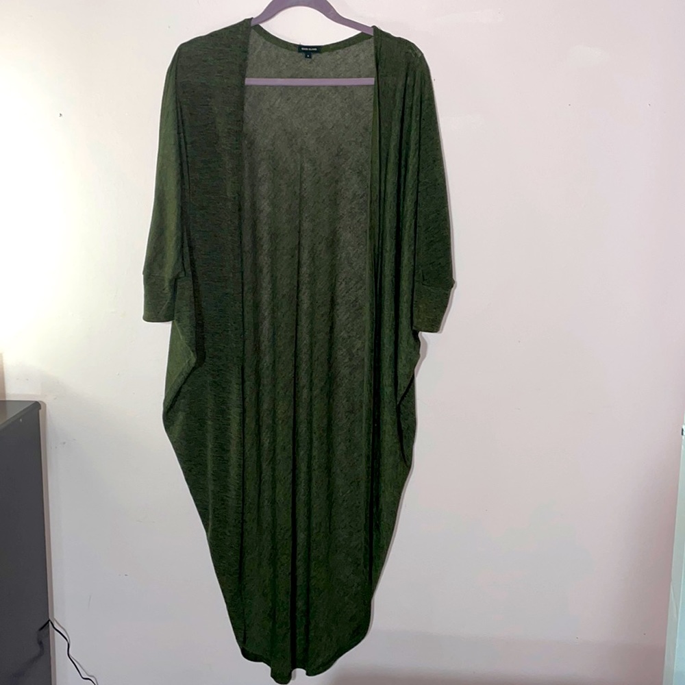 River island olive green cardigan size small